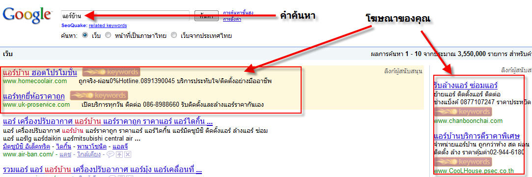 โปรโมทเว็บไซต์